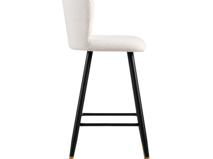 Modern Style Barstool, Tipped Ends, Suitable For Various Decoration Styles - White