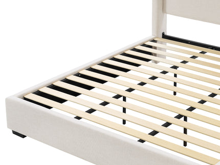 Hampton - Upholstered Platform Bed With Tall Headboard