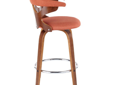 Gardenia - Mid Century Modern Fixed Height Counter Stool With Swivel (Set of 2)