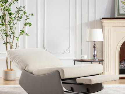 Modern Rocking Chair Recliner, Comfy Rocker Nursery Chair With Footrest, Accent Reading Chair, Upholstered Lounge Chair For Relaxing, Resting, Soft Padded Rocker For Indoor Living Room Bedroom