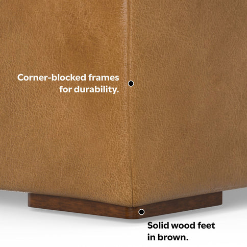 Rex - Handcrafted Sectional Sofa And Ottoman