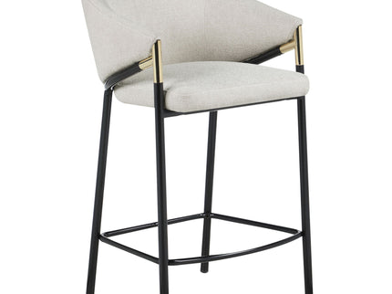 Sloped Arm Counter Stools (Set of 2) - Beige
