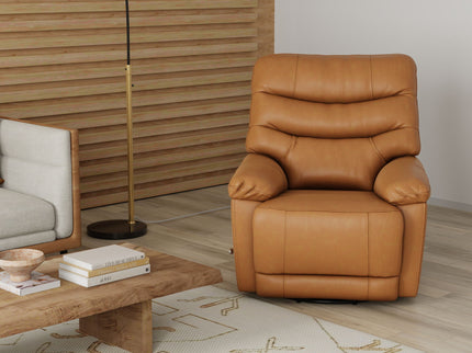 Oslo Antelope - Swivel Glider Recliner With Manual Footrest
