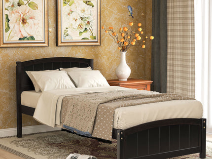 Platform Bed & Headboard, Footboard And Wood Slat Support