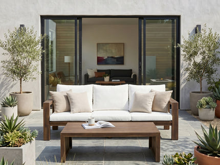 3 Seater Patio Set, Outdoor Sofa & Coffee Table Set