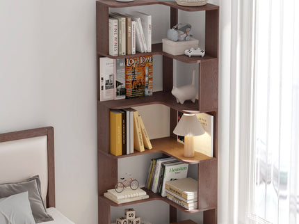 L-Shaped Corner Bookshelf