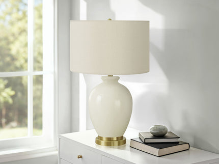 Transitional Lighting, Table Lamp - Cream
