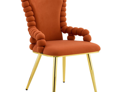 Puffy Bubble, Ball Chain Chair With Armrests For Dining Room (Set of 2)