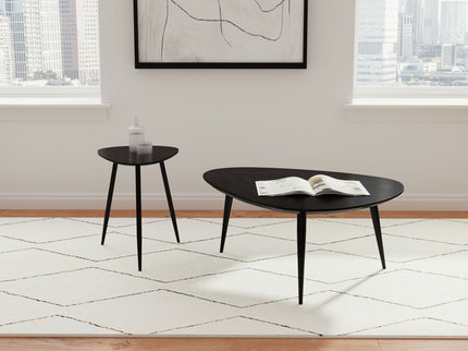 Xander - Triangular Table With Rounded Edges