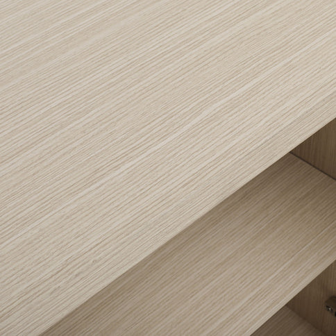 Modern Storage Cabinet With 4 Doors & Adjustable Shelves