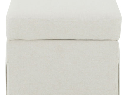 Merced - Upholstered Hydraulic Lift Top Storage Ottoman - Beige