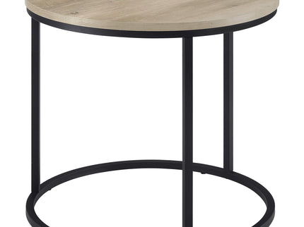 Arrize - Round Side End Table - Pine Wood