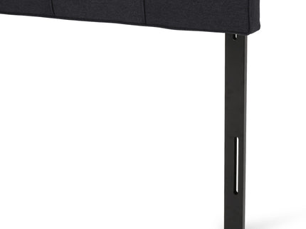Marakesh - Contemporary Fabric Upholstered King / California King Headboard - Black