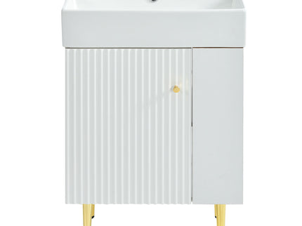 Bathroom Vanity, Combo Cabinet, Bathroom Storage Cabinet, Single Ceramic Sink