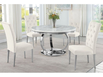 Modern Upholstered Tufted Dining Chair (Set of 2)