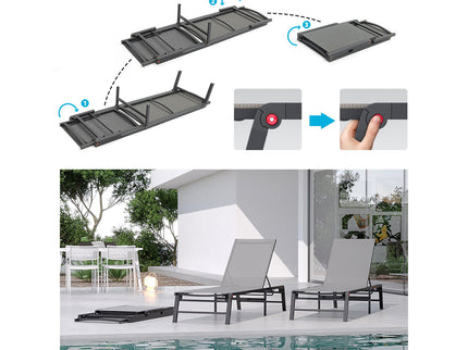 Chaise Lounge Outdoor (Set of 2)