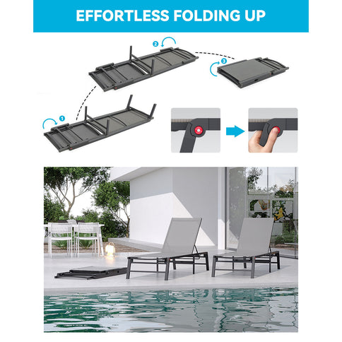 Chaise Lounge Outdoor (Set of 2)