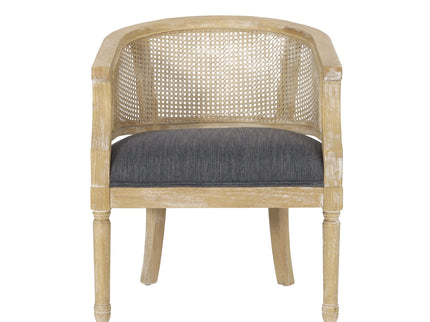 Curved Backrest Accent Chair
