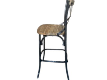 Zaire - Bar Chair - Black / Oak