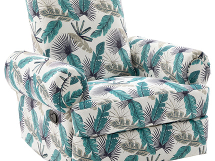 Manual Swivel Recliner Rocker Chair With Adjustable Backrest