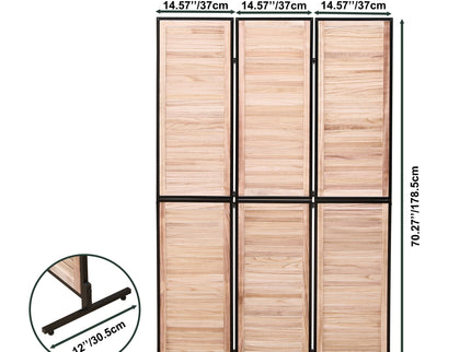 Rustic 3 Panel Room Dividers And Folding Privacy Screen