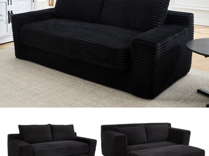Convertible Loveseat Sofa Bed With Memory Foam & Steel Frame