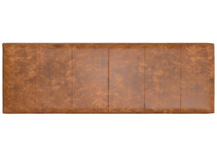 Candice - Ottoman Bench - Tan / Black