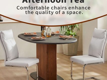 Modern Dining Chair SetWith Soft Cushion Backrest (2 Pieces)