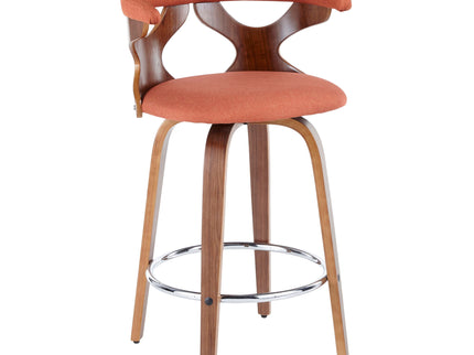 Gardenia - Mid Century Modern Fixed Height Counter Stool With Swivel (Set of 2)