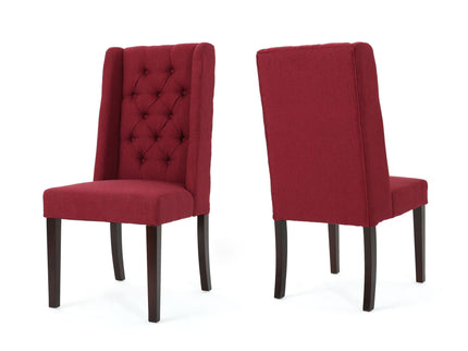 Sophisticated Tufted Dining Chair With High Back Design