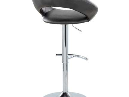 Posh - Contemporary Adjustable Barstool With Swivel With Rounded T Footrest (Set of 2)