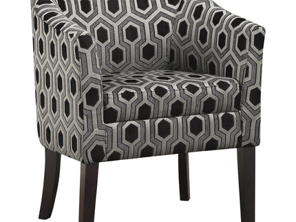 Barrel Back Accent Chair - Gray