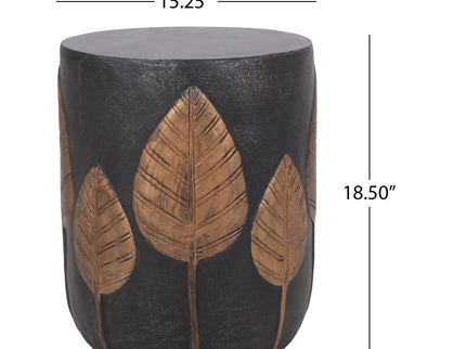 Outdoor Lightweight Concrete Side Table - Copper