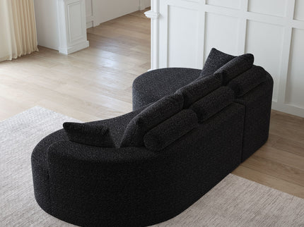 Curved Oversized Sectional Sofa With Extra Deep Seat