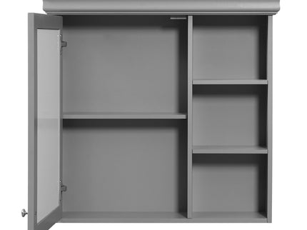 Wall Mounted Bathroom Medicine Cabinet With Mirror And Adjustable Storage With Soft Close Hinges