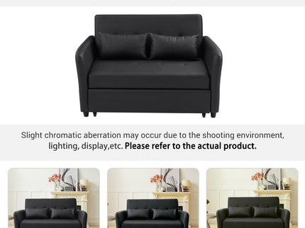 Convertible Sleeper Sofa Bed With 3 USB Ports