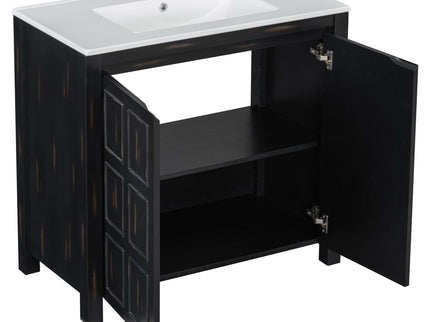 Bathroom Vanity Organizer With Sink, Combo Cabinet Set, Bathroom Storage Cabinet