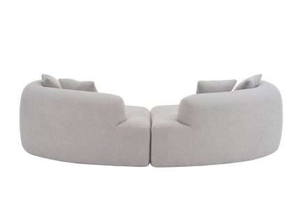 Curved 4 Seater Full Compression Sponge Sofa