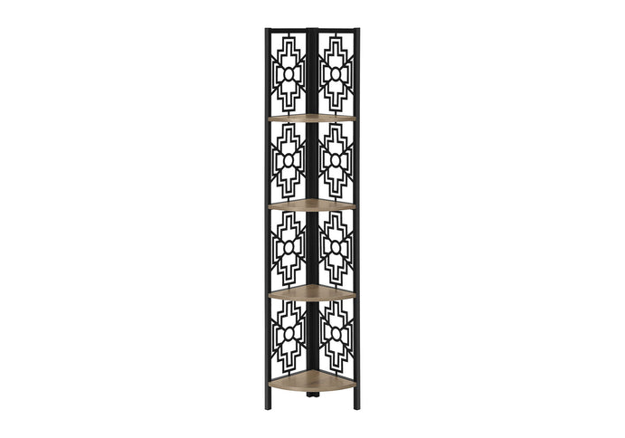 Bookshelf, Bookcase, Etagere, 4 Tier Corner, For Office, Transitional