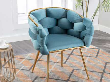 Luxury Modern Simple Leisure Single Sofa Chair Bedroom Lazy Person Household Dresser Stool Manicure Table Back Chair