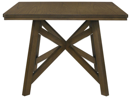 Maxine - Square Counter Height Dining Table - Brown