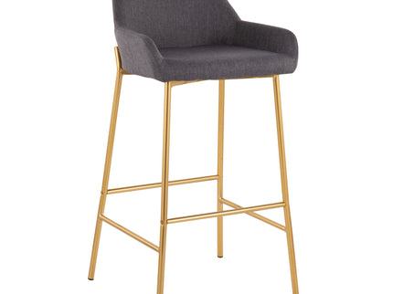 Daniella - Contemporary / Glam Fixed Height Bar Stool (Set of 2)