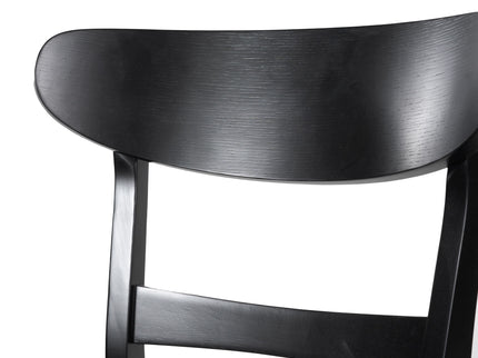 Modern Dining Chair With Upholstered Seat And Wood Frame