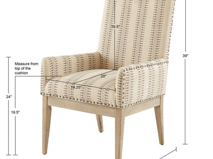 Rika - High Back Dining Armchair (Set of 2) - Natural
