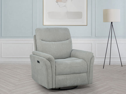 Beacon - Power Swivel Recliner With USB Charging And Adjustable Recline