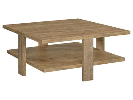 Runnion - Square Coffee Table - Light Brown