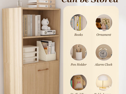 Stretchable Office Desk With Storage Shelves And Mobile Wheels