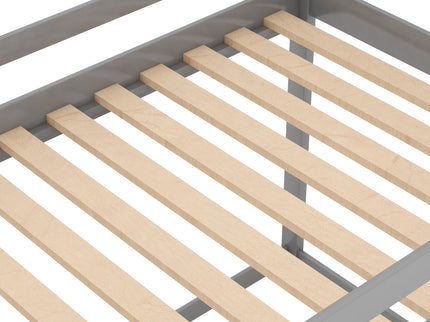 Low Bunk Bed With House Shaped Frame And Ladder