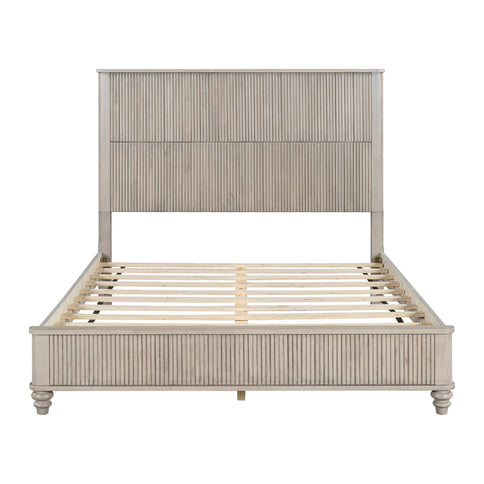 Platform Bed Frame With Tall Headboard