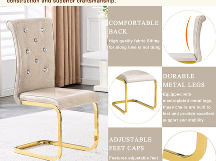 Elegant Design Alligator Skin Upholstered Dining Chairs